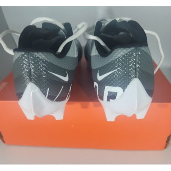 Nike Vapor Edge Speed 360 sz 9 Black White Smoke Grey Football Cleats DQ5110-001 - Picture 4 of 5